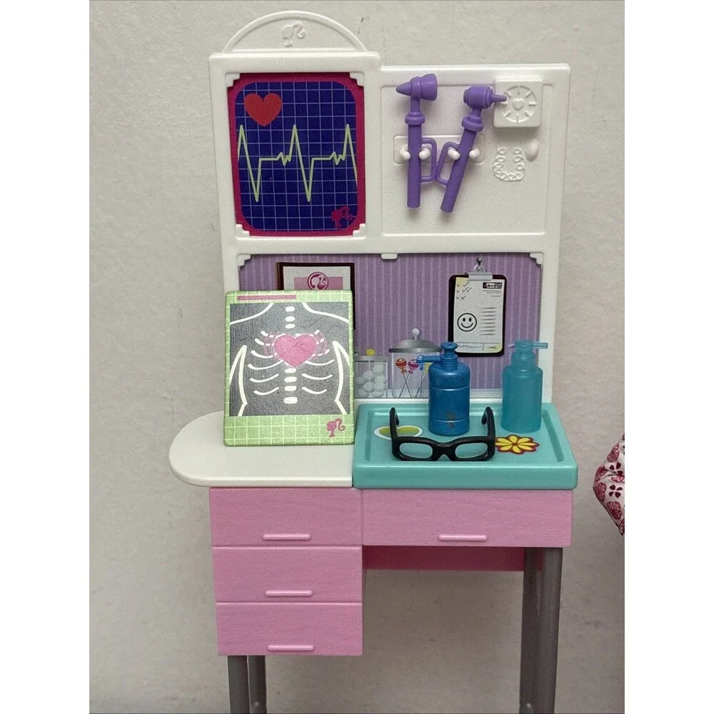 Barbie Medical Doctor Doll with Replacement Parts Accessories Lot Incomplete Set